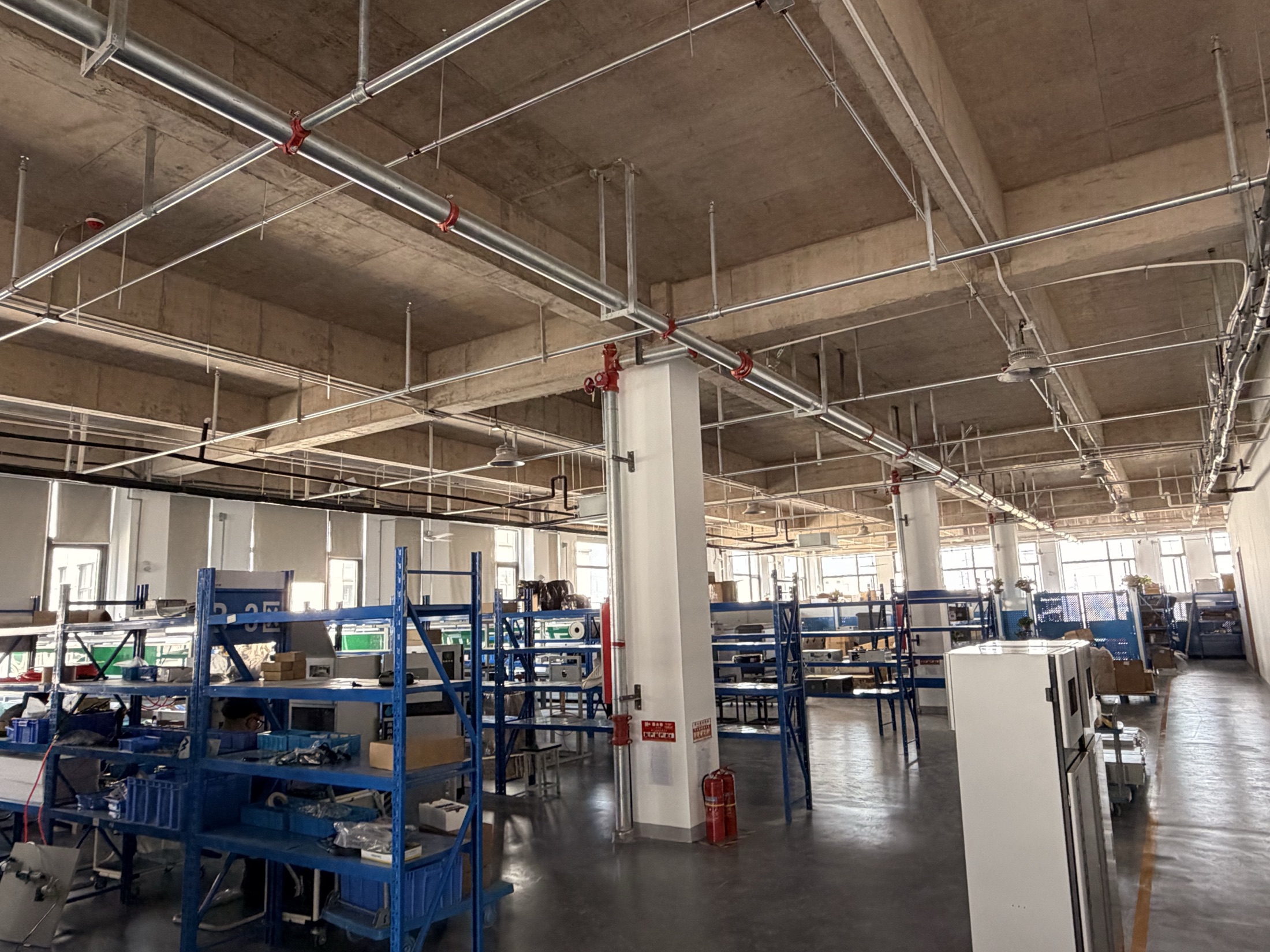 Factory workshop overview for environmental online monitoring instrument production and preparation